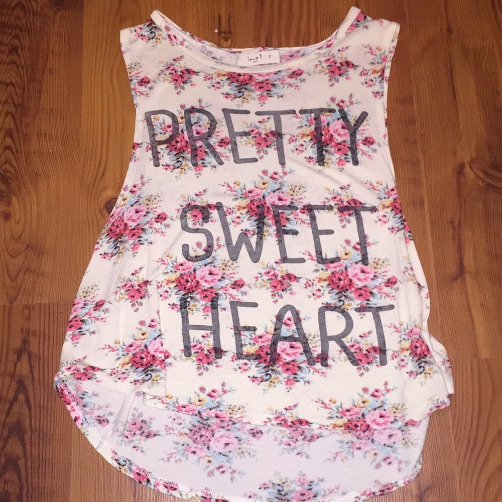 Floral Cropped Muscle Tank